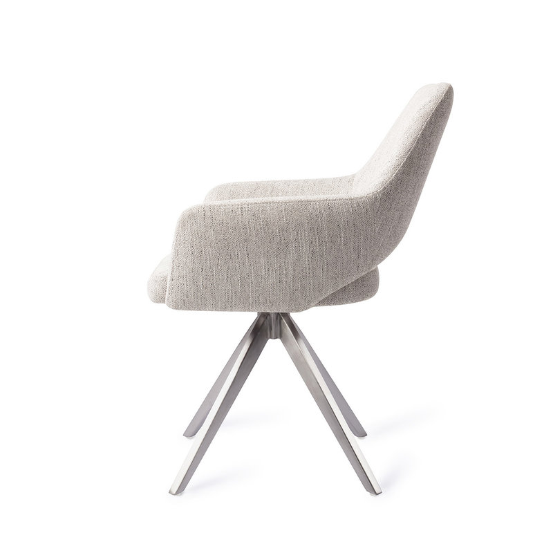 Jesper Home-collectie Yanai Eetkamerstoel - Pigeon, Turn  Steel