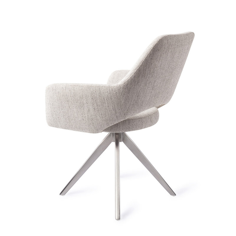 Jesper Home-collectie Yanai Eetkamerstoel - Pigeon, Turn  Steel