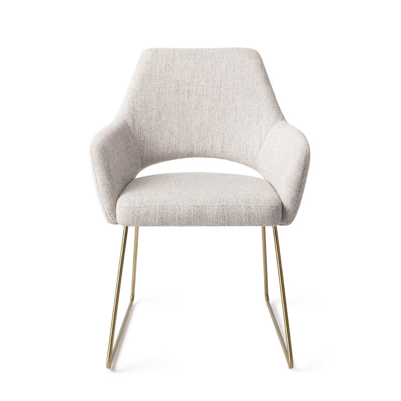 Jesper Home-collectie Yanai Eetkamerstoel - Pigeon, Slide Gold
