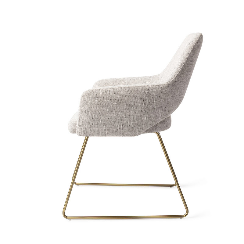 Jesper Home-collectie Yanai Eetkamerstoel - Pigeon, Slide Gold