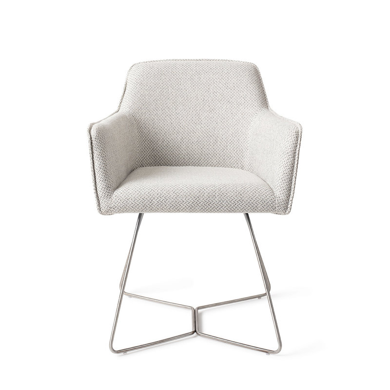 Jesper Home-collectie Hofu Eetkamerstoel - Checkers Charm, Beehive Steel