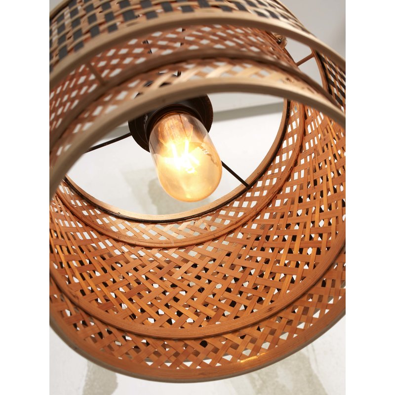 Good&Mojo-collectie Ceiling lamp Bhutan bamboo/shade round dia.25xh.20cm bl/nat.. S