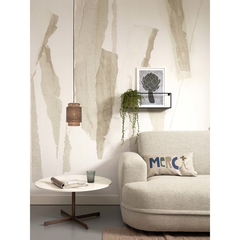 Good&Mojo-collectie Hanglamp Bhutan bamboe zwart/naturel S