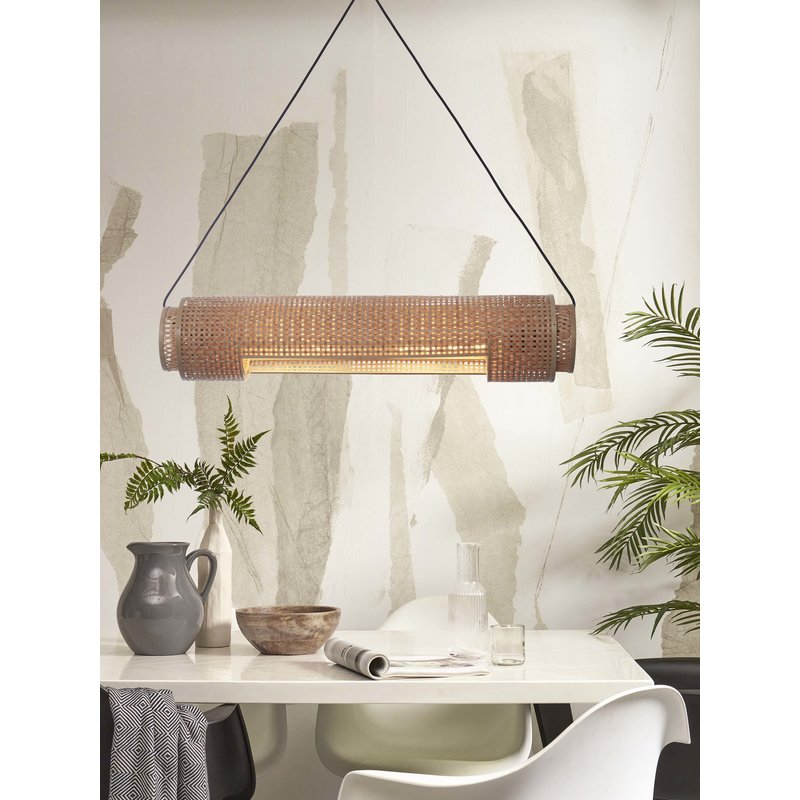 Good&Mojo-collectie Hanglamp Bhutan cilinder bamboe naturel