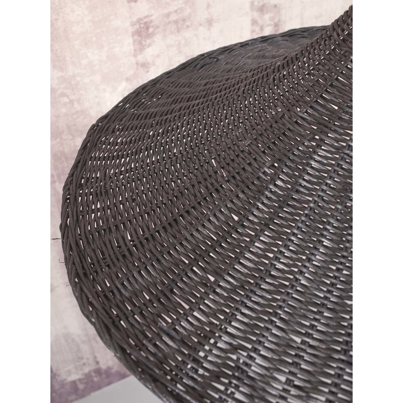 Good&Mojo-collectie Hanging lamp Borabora rattan dia.70xh.20cm L. black