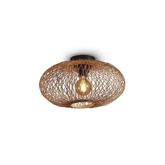 Good&Mojo Ceiling lamp Cango bamboo ellipse S/shade dia.40xh.12cm. natural