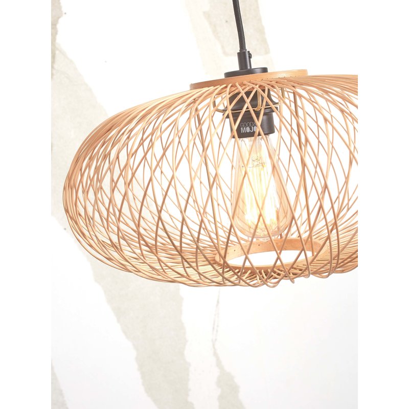 Good&Mojo-collectie Floor lamp Cango S bamboo nat. h.150cm/shade dia.40x20cm. nat.