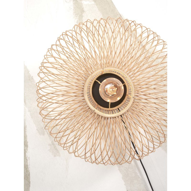 Good&Mojo-collectie Wall lamp Cango bamboo ellipse S dia.40x20cm. natural