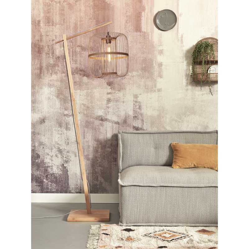 Good&Mojo-collectie Vloerlamp Hokkaido bamboe naturel/naturel L