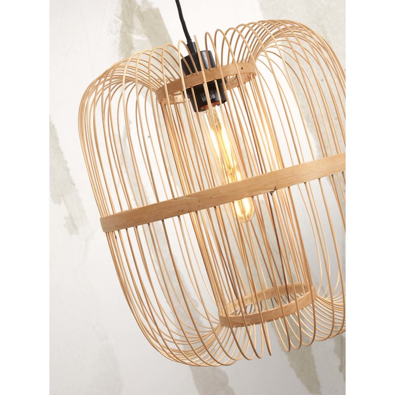 Good&Mojo-collectie Floor lamp Hokkaido L bamboo white h.176cm/shade h.38x25cm. nat.