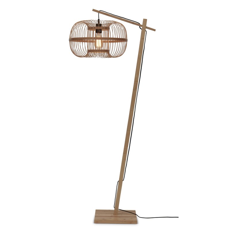 Good&Mojo-collectie Floor lamp Hokkaido S bamboo nat. h.150cm/shade h.25x38cm. nat.