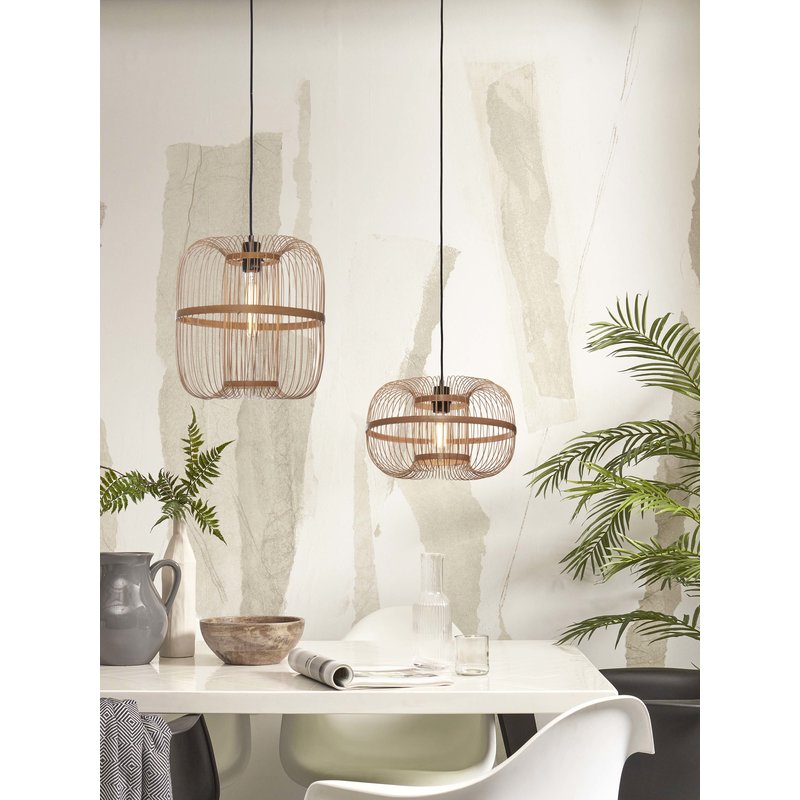 Good&Mojo-collectie Hanglamp Hokkaido bamboe naturel S