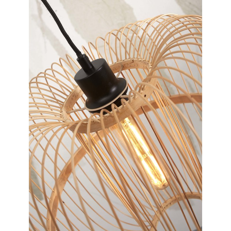 Good&Mojo-collectie Hanging lamp Hokkaido S bamboo h.25x38cm. natural