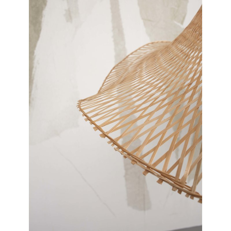 Good&Mojo-collectie Hanglamp Ibiza wavy bamboe naturel S