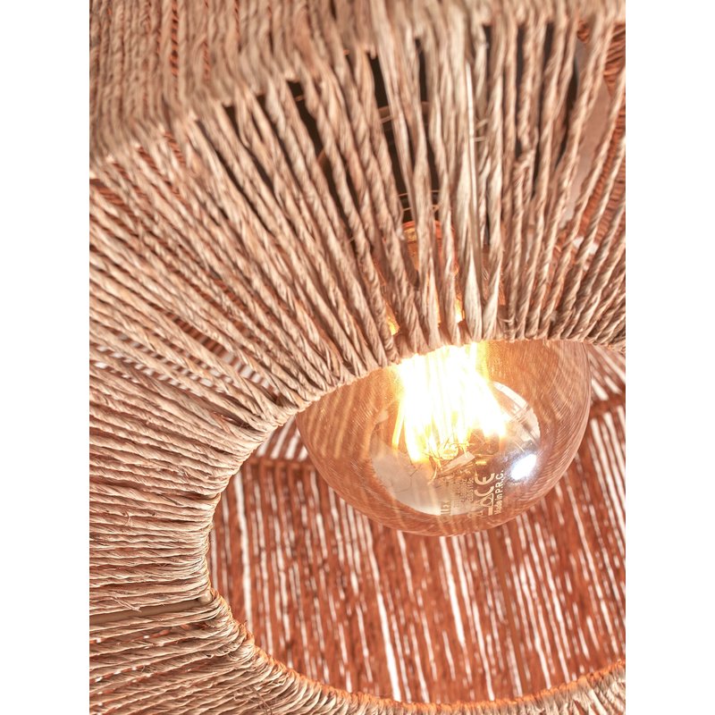Good&Mojo-collectie Ceiling lamp Iguazu jute round/straight S dia.30xh.16cm. natural