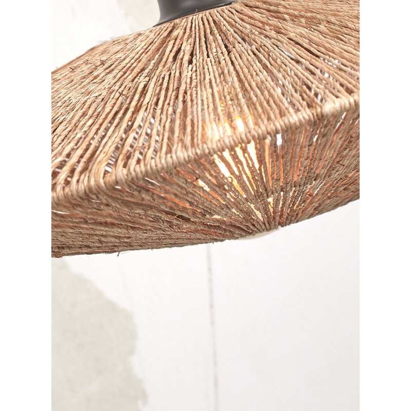 Good&Mojo-collectie Plafonniere Iguazu jute disc naturel S