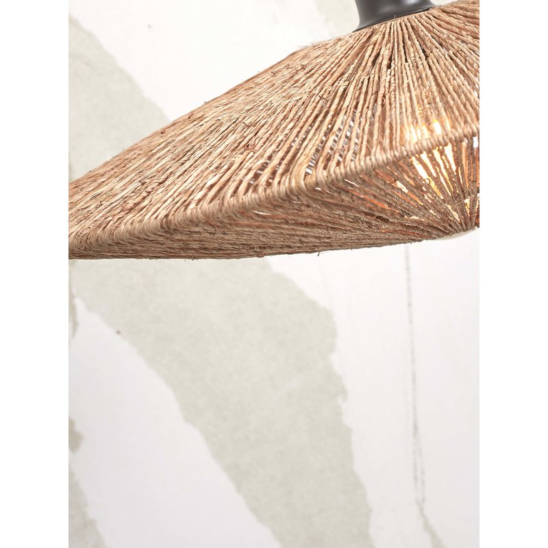 Good&Mojo-collectie Plafonniere Iguazu jute disc naturel L