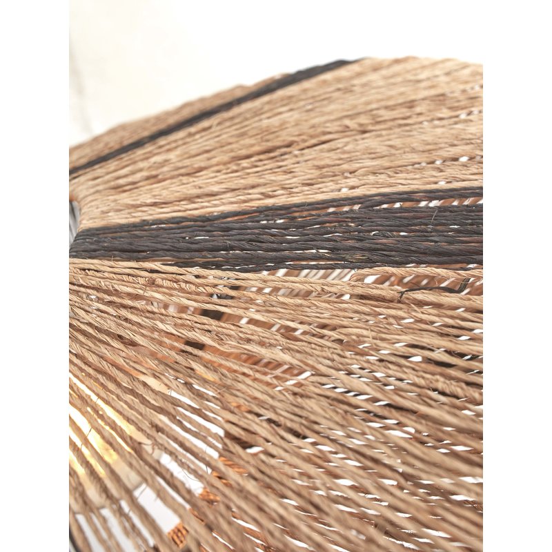 Good&Mojo-collectie Floor lamp Iguazu L bamboo nat. h.176cm/shade 55x14cm jute. bl/natural