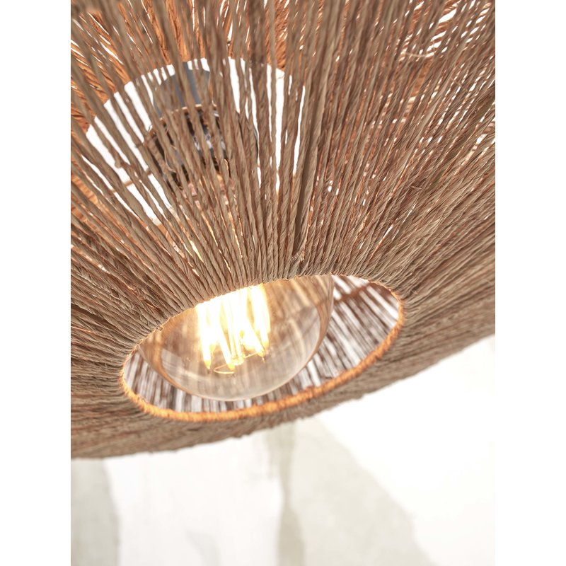 Good&Mojo-collectie Floor lamp Iguazu L bamboo white h.176cm/shade 55x14cm jute. nat.