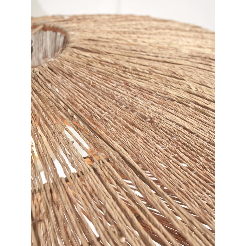 Good&Mojo-collectie Floor lamp Iguazu L bamboo white h.176cm/shade 55x14cm jute. nat.