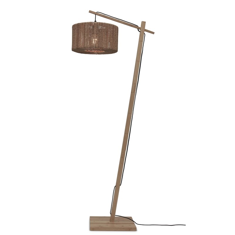 Good&Mojo-collectie Vloerlamp Iguazu naturel bamboe en jute 30 cm naturel S