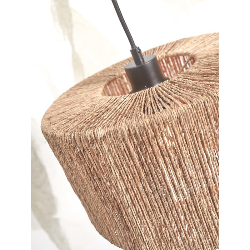 Good&Mojo-collectie Floor lamp Iguazu S bamboo white h.150cm/shade 30x16cm jute. nat.
