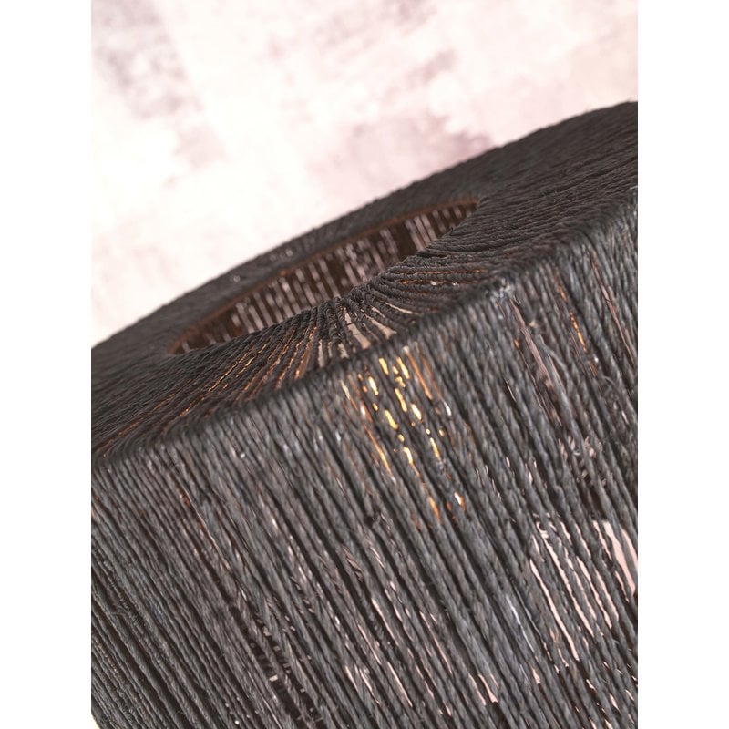 Good&Mojo-collectie Table lamp Iguazu 3-legs bamboo bl. h.40cm/shade 30x16cm jute. black