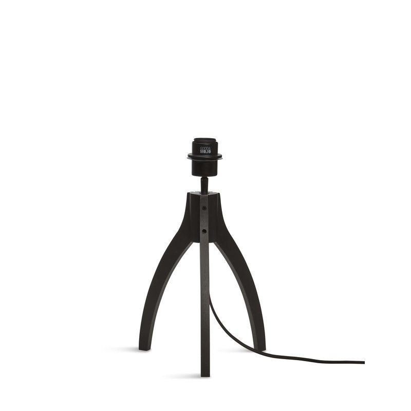 Good&Mojo-collectie Table lamp Iguazu 3-legs bamboo bl. h.40cm/shade 30x16cm jute. black