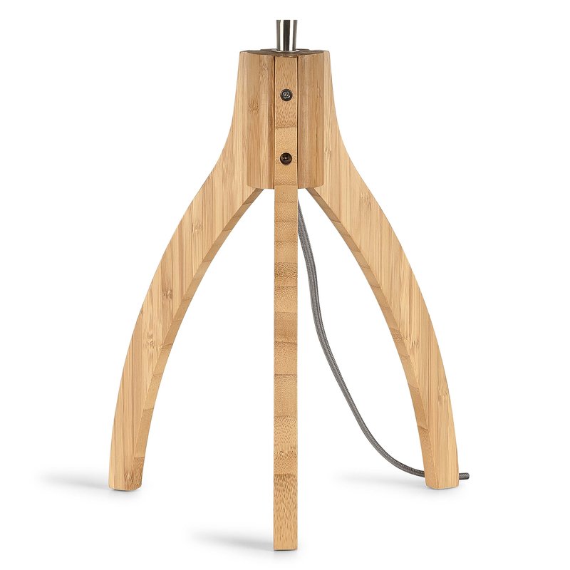 Good&Mojo-collectie Table lamp Iguazu 3-legs bamboo nat. h.40cm/shade 30x16cm jute. nat.