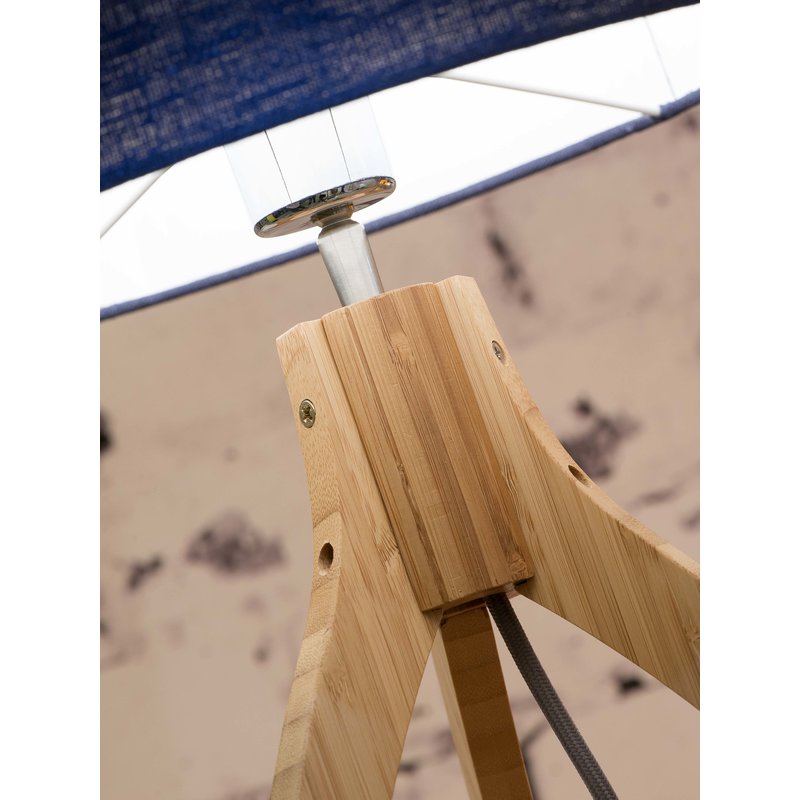 Good&Mojo-collectie Table lamp Iguazu 3-legs bamboo nat. h.40cm/shade 30x16cm jute. nat.