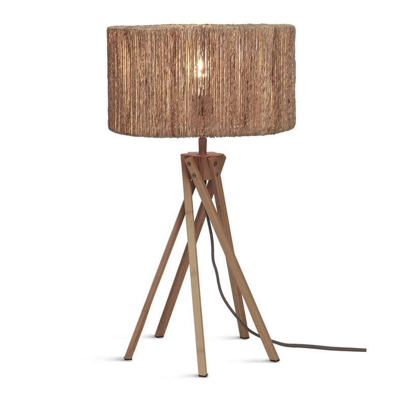 Good&Mojo-collectie Table lamp Iguazu 5-legs bamboo nat. h.45cm/shade 30x16cm jute. nat.