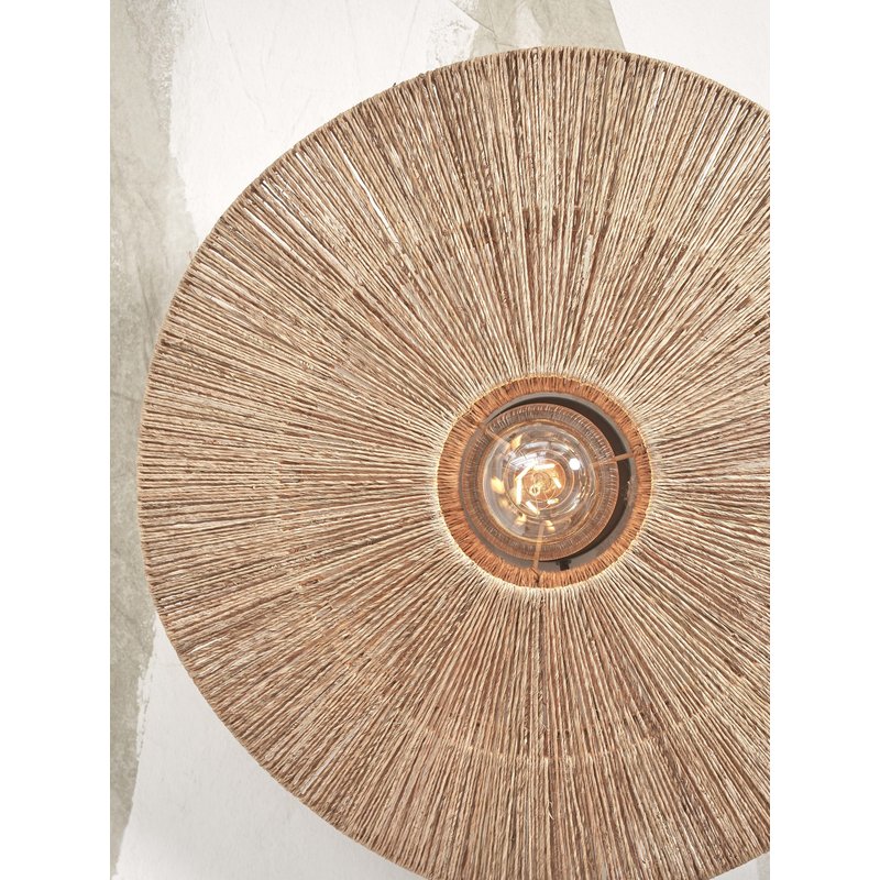 Good&Mojo-collectie Wandlamp Iguazu jute disc naturel L