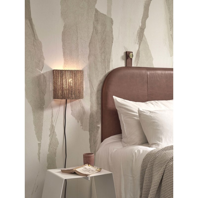 Good&Mojo-collectie Wall lamp Iguazu jute/hemisphere h.22x25cm natural. S