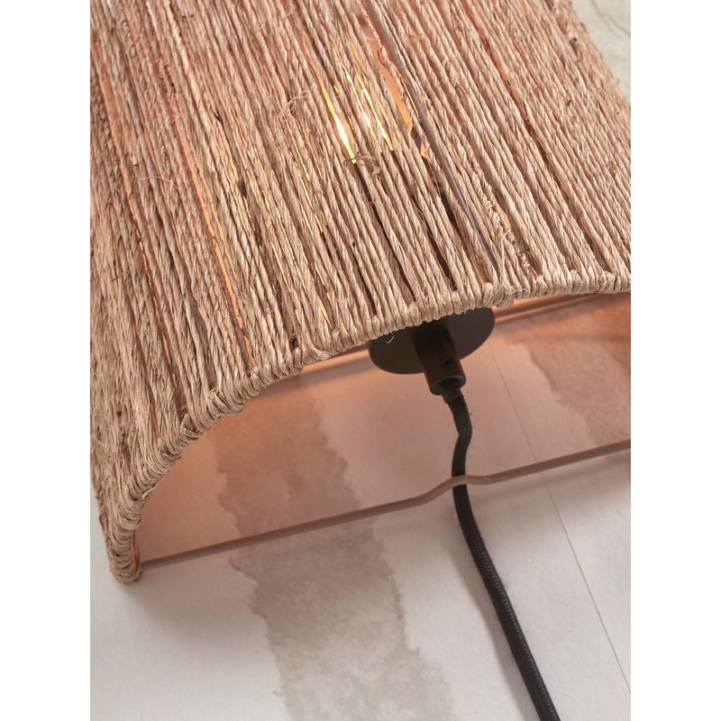 Good&Mojo-collectie Wall lamp Iguazu jute/hemisphere h.22x25cm natural. S