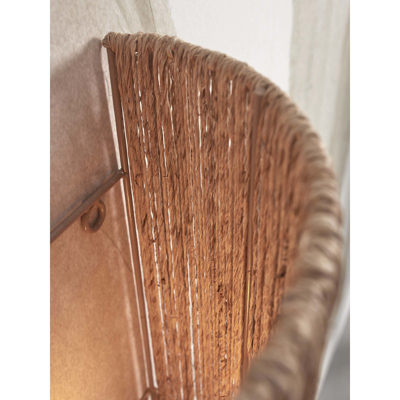 Good&Mojo-collectie Wall lamp Iguazu jute/hemisphere h.22x25cm natural. S