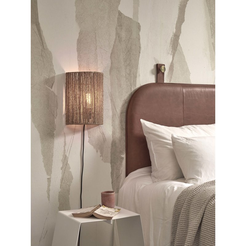 Good&Mojo-collectie Wall lamp Iguazu jute/hemisphere h.32x25cm natural. L