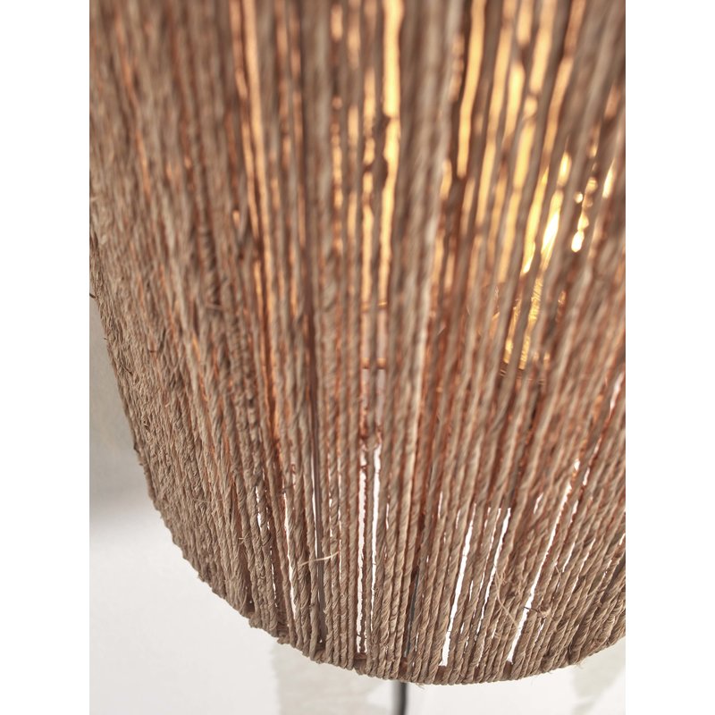 Good&Mojo-collectie Wall lamp Iguazu jute/hemisphere h.32x25cm natural. L