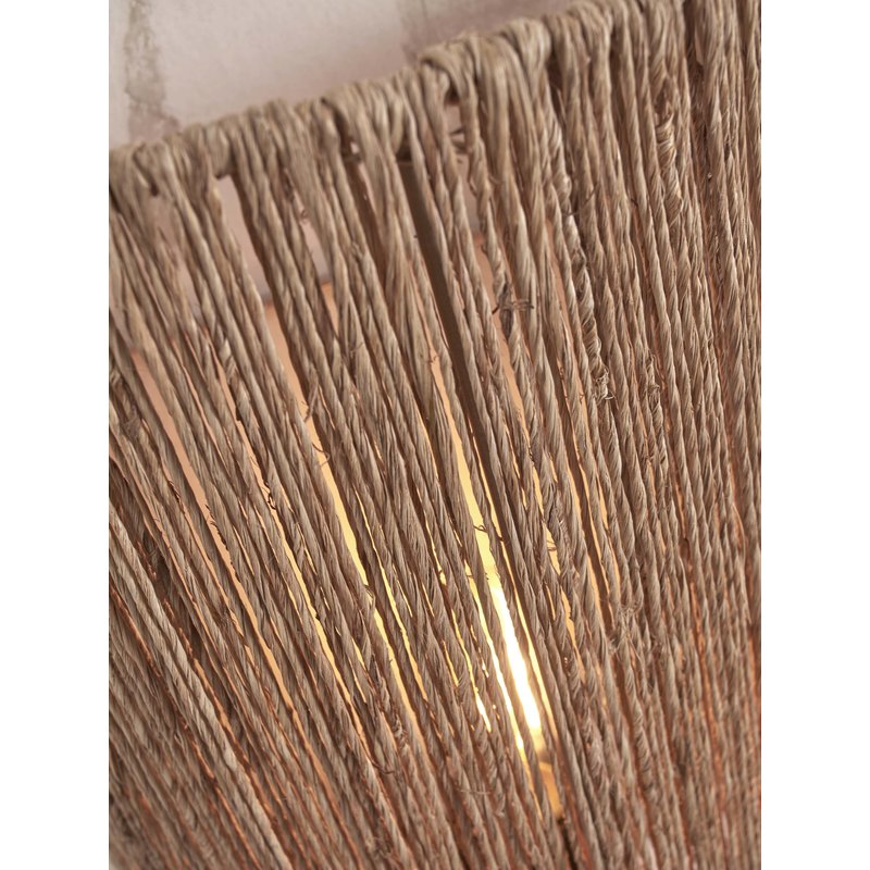 Good&Mojo-collectie Wall lamp Iguazu jute/hemisphere h.32x25cm natural. L