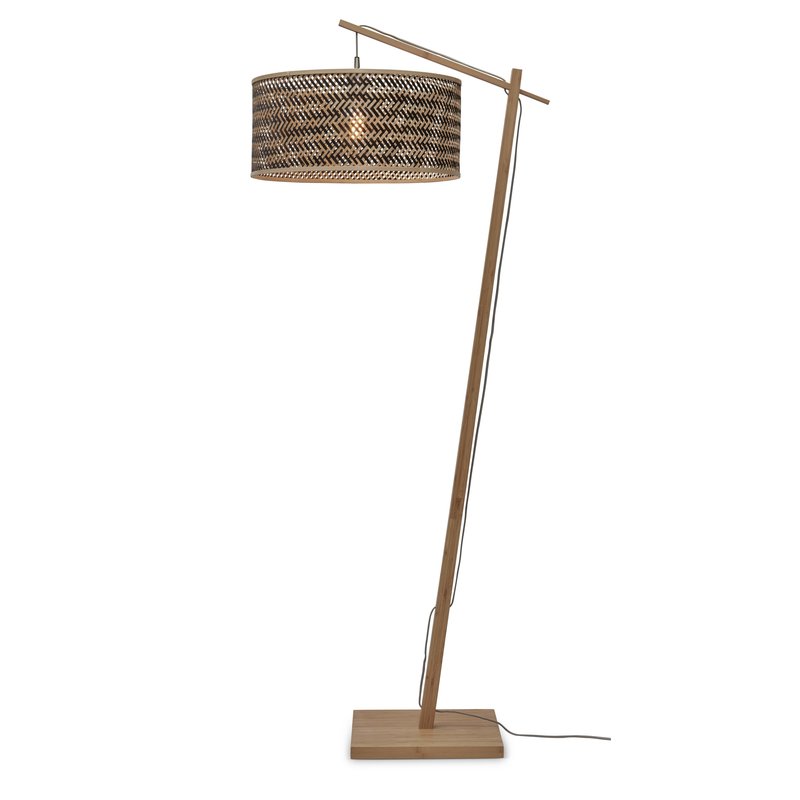 Good&Mojo-collectie Vloerlamp Java naturel bamboe zwart/naturel