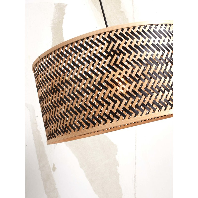 Good&Mojo-collectie Vloerlamp Java naturel bamboe zwart/naturel