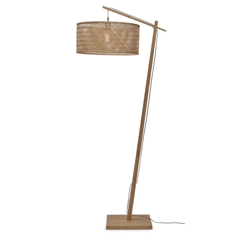 Good&Mojo-collectie Floor lamp Java bamboo nat. h.176cm/shade dia.50xh.22cm. nat.