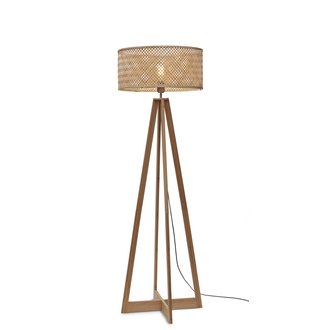 Good&Mojo Vloerlamp Java 4-poot naturel bamboe naturel