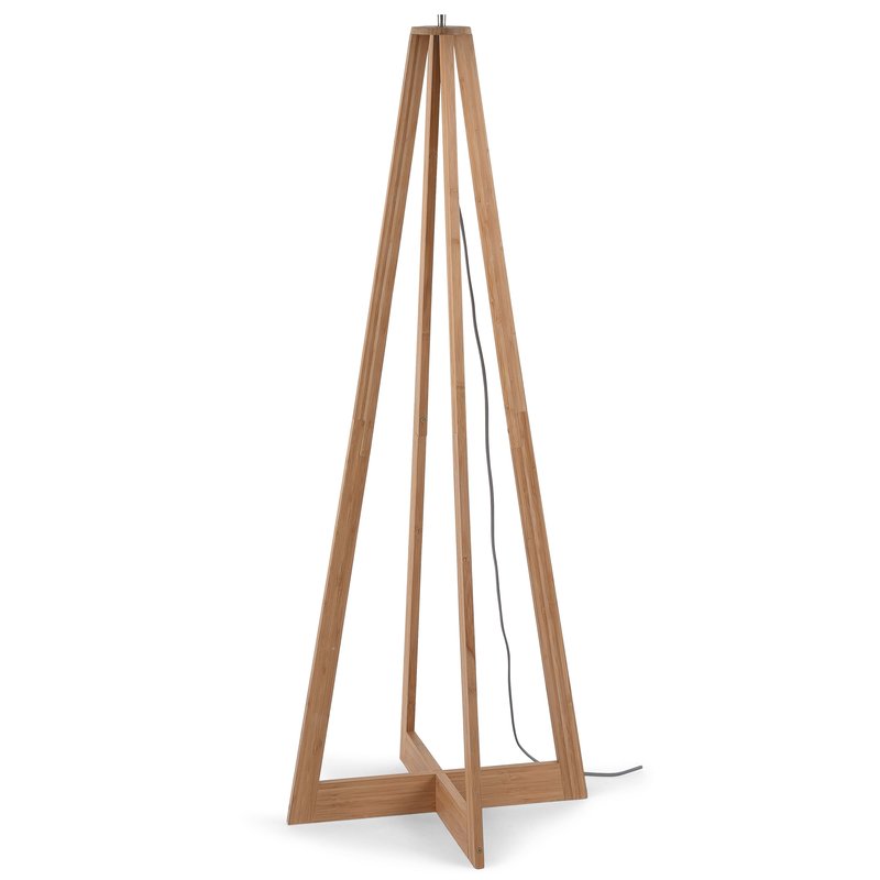 Good&Mojo-collectie Floor lamp Java 4-legs bamboo nat. h.145cm/shade dia.50xh.22cm. nat.