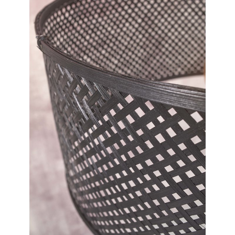 Good&Mojo-collectie Floor lamp Java XL bamboo bl. h.207cm/shade dia. 50xh.22cm. bl.