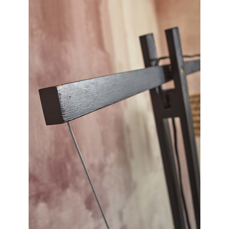 Good&Mojo-collectie Floor lamp Java XL bamboo bl. h.207cm/shade dia. 50xh.22cm. bl.