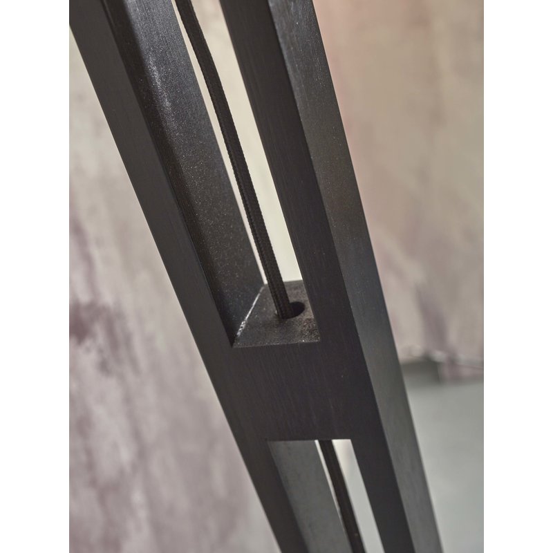 Good&Mojo-collectie Floor lamp Java XL bamboo bl. h.207cm/shade dia. 50xh.22cm. bl.