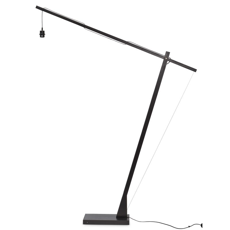 Good&Mojo-collectie Floor lamp Java XL bamboo bl. h.207cm/shade dia. 50xh.22cm. bl/nat.