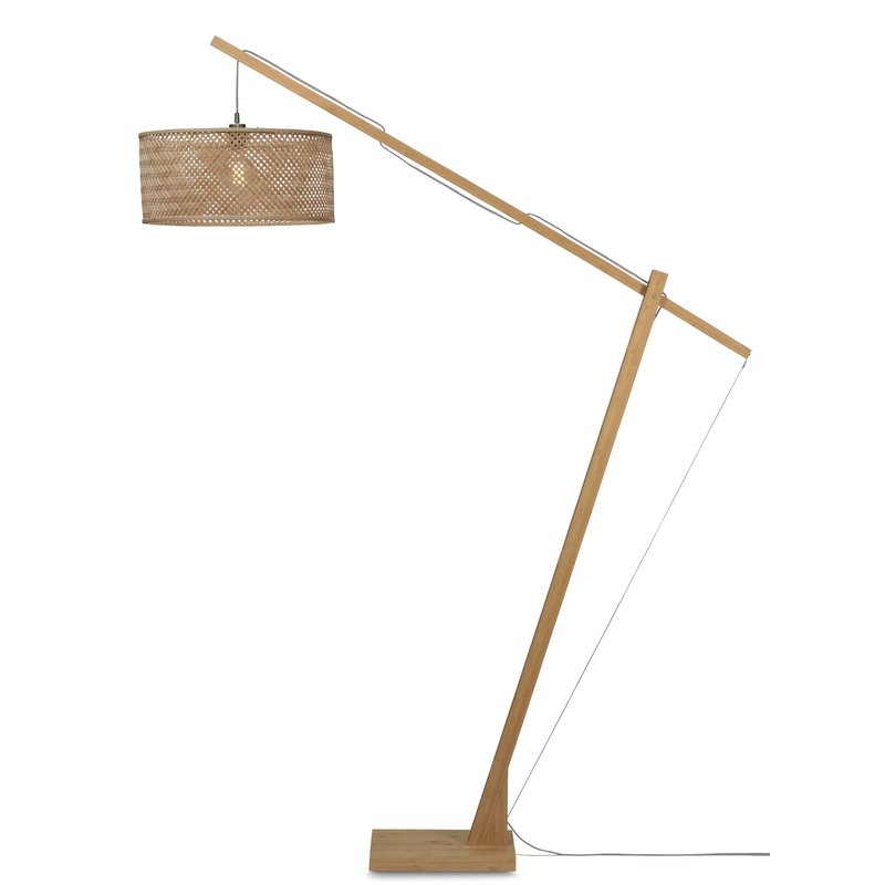 Good&Mojo-collectie Floor lamp Java XL bamboo nat. h.207cm/shade dia. 50xh.22cm. nat.