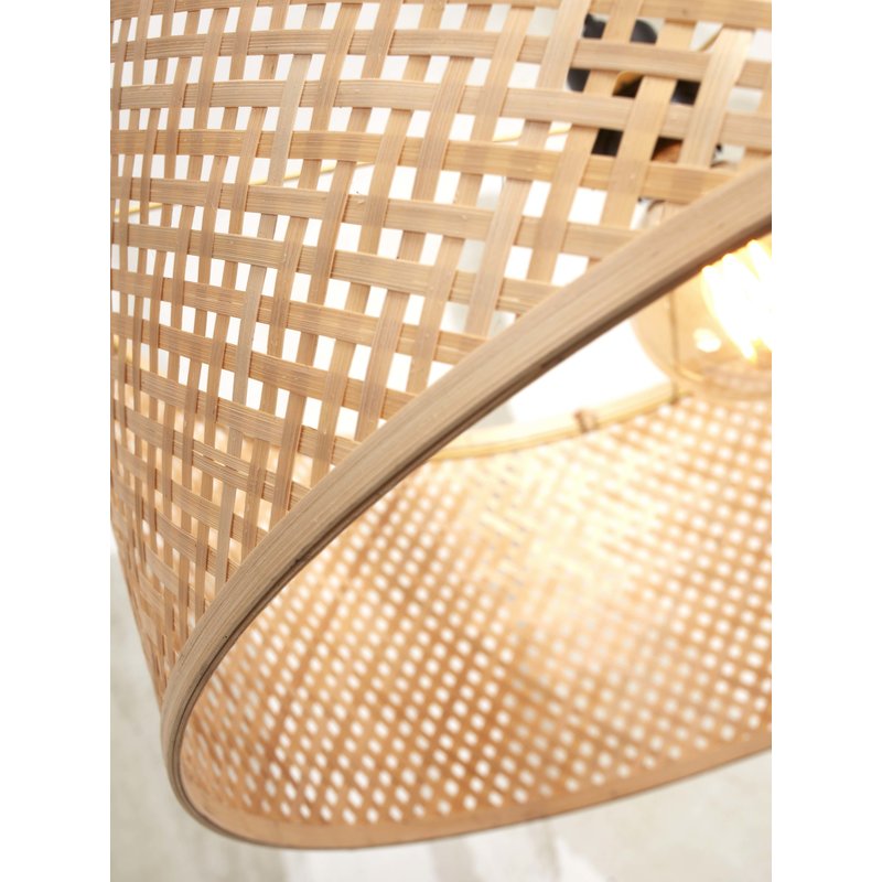 Good&Mojo-collectie Floor lamp Java XL bamboo nat. h.207cm/shade dia. 50xh.22cm. nat.