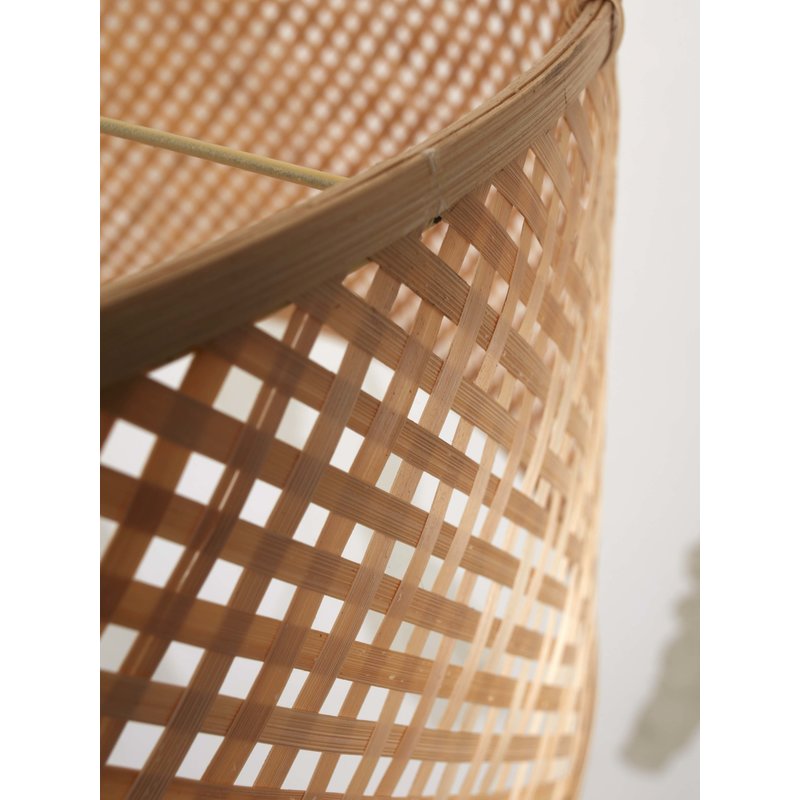 Good&Mojo-collectie Floor lamp Java XL bamboo nat. h.207cm/shade dia. 50xh.22cm. nat.